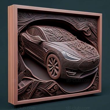3D модель Tesla Model 3 (STL)